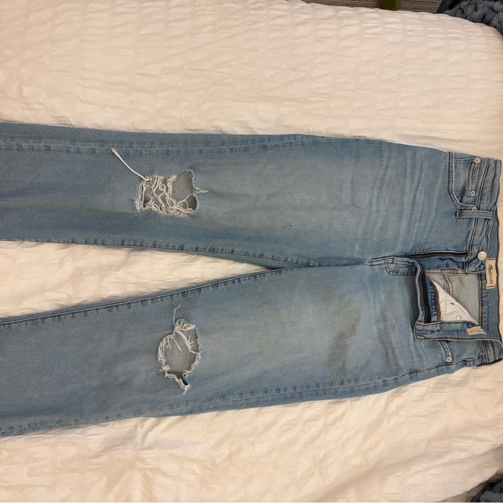 Light Blue Distressed Jeans